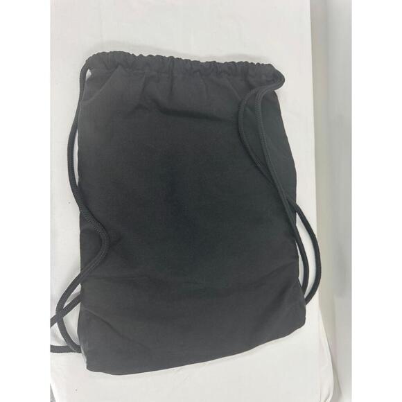 Adidas Black With Pink Accents Drawstring Bag With Mesh Panel - Picture 3 of 5